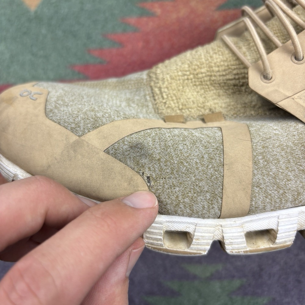 On Cloud 5‎ Running Shoes Sneakers Mens 12.5 Dune Terry Cloth Beige - Picture 3 of 11
